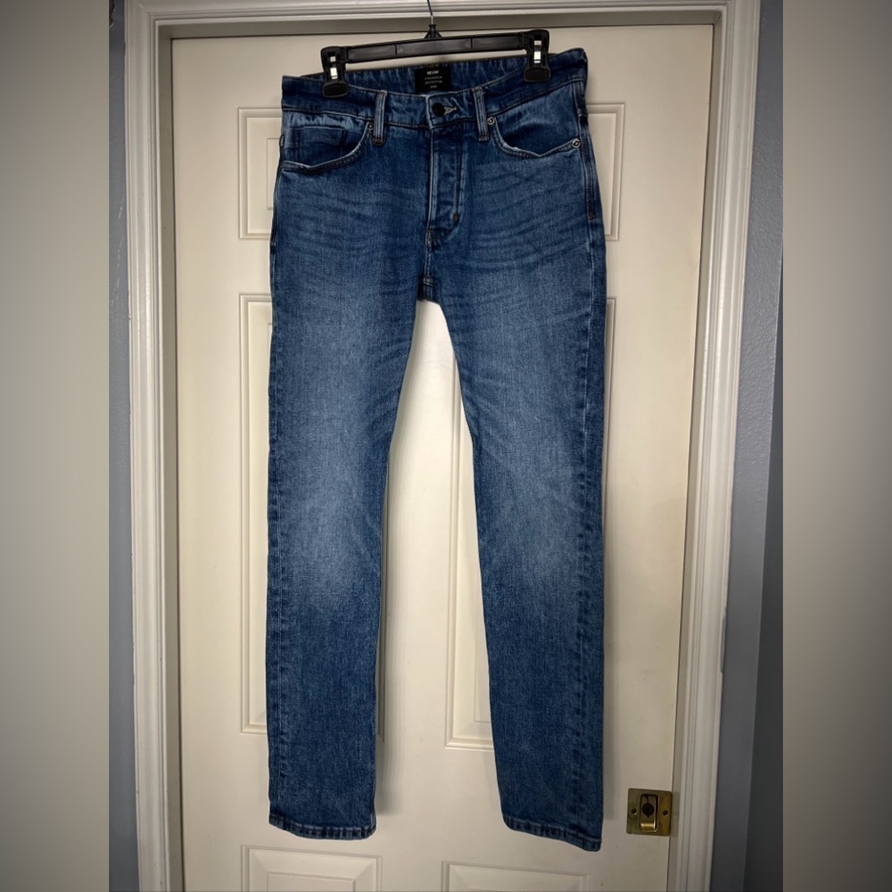 NEUW Lou‎ Slim Blue Jeans Men's Size 28 X 32 Actual Inseam 31 Button Fly